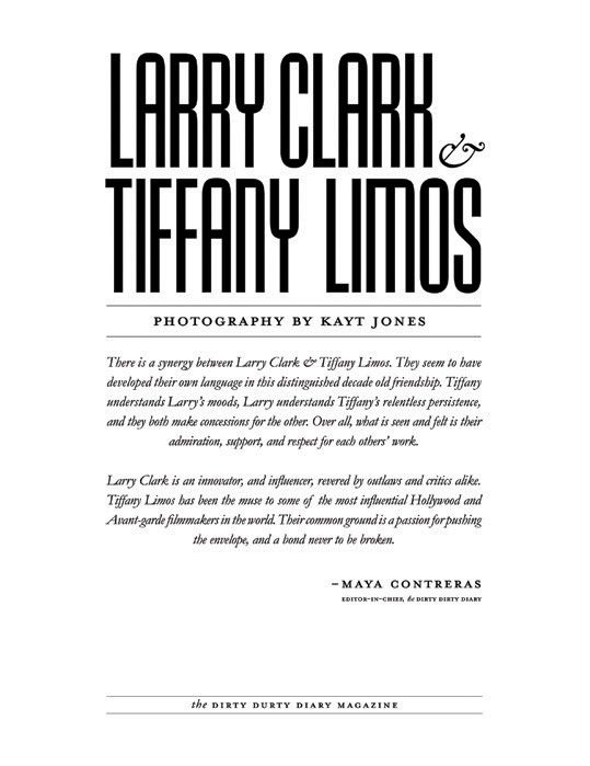 Tiffany Limos,Larry Clark,The DDD Magazine 2010