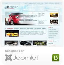 Meridian March 2009 Joomla Template