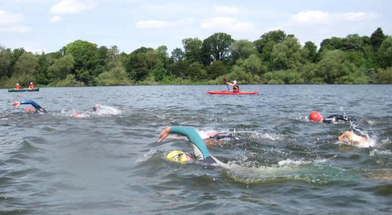 A distinctive wetsuit made it easier to pick Sue out for a photo
