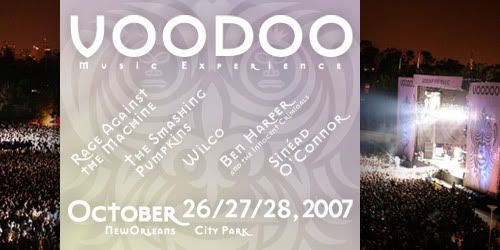 2007 NOLA VOODOO FEST BANNER