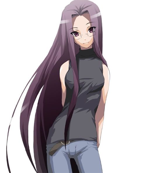 Purple haired girl Purple haired girl