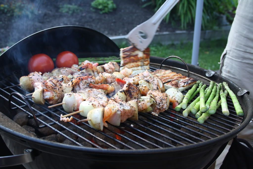 sjømat på grillen