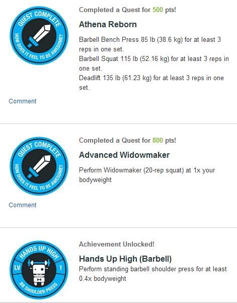 fitocracy achievements