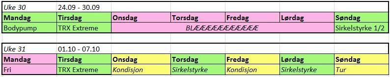 trening styrketrening