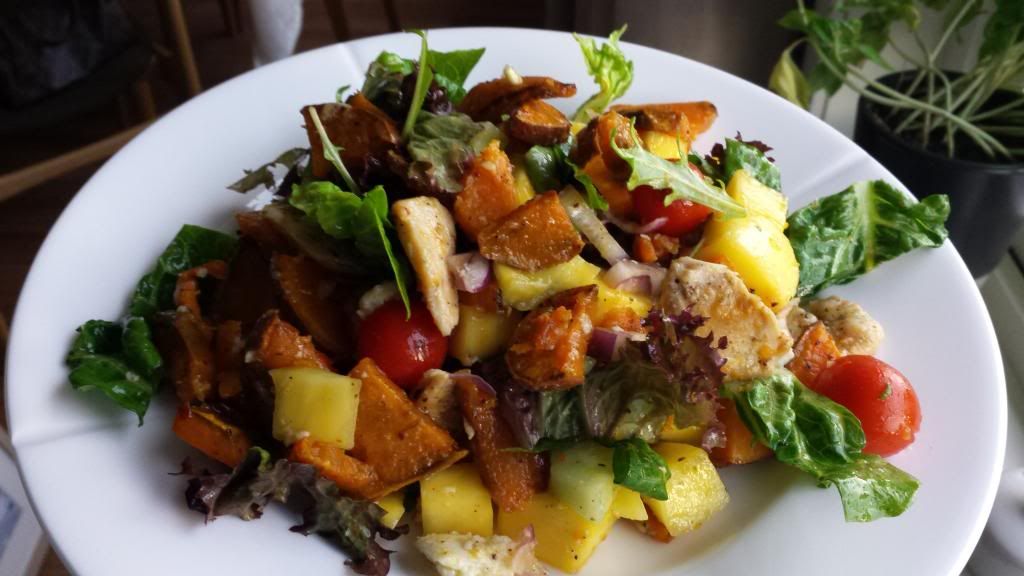 salat mango søtpotet
