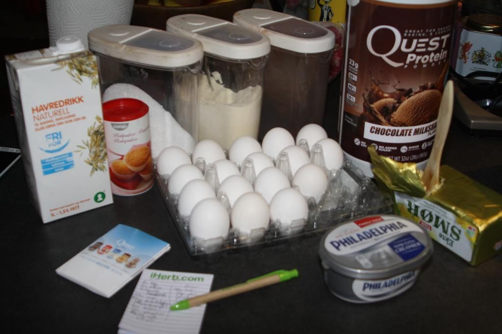proteinkake sjokolade langpanne