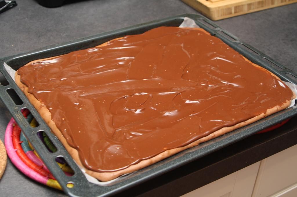 proteinkake sjokolade langpanne