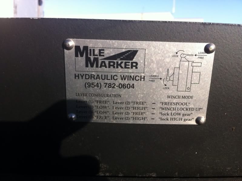 10,500 lb Hydraulic Mile Marker Winch! 850 Pirate 4x4