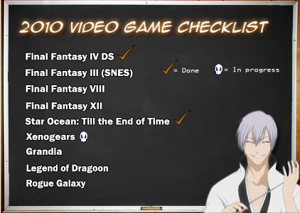 2010 Video Game Checklist