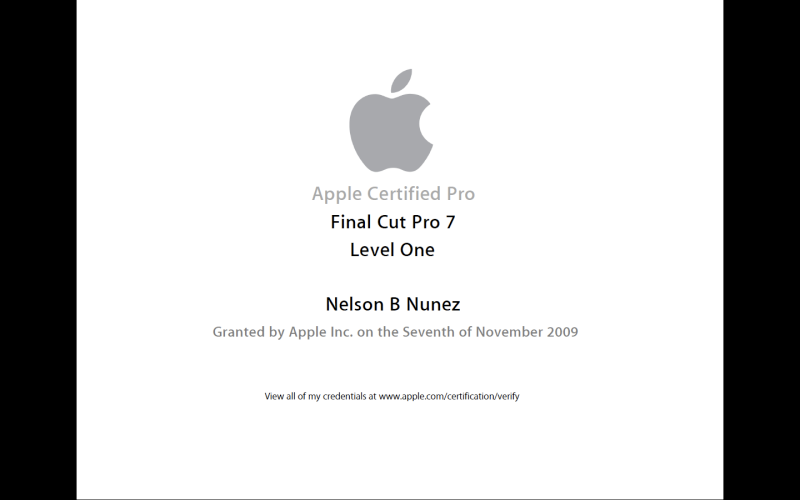 FCP 7, Level 1 Certified