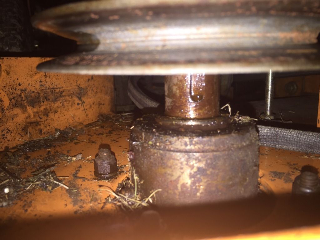 Quick help with removing pulley from spindle Lawn Care Forum