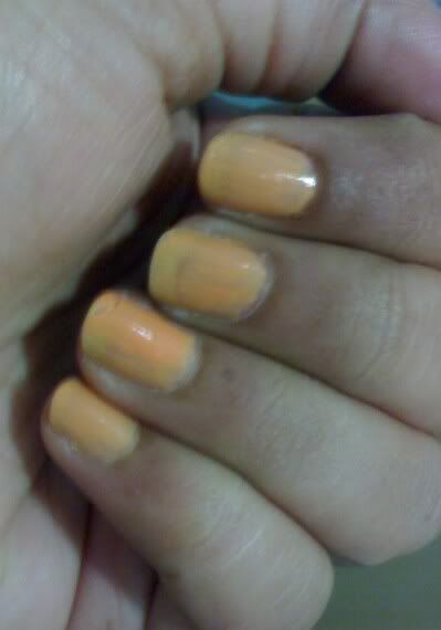 Orange nails