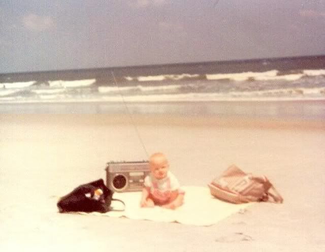 six months old on the florida beach!