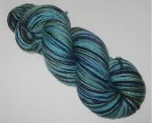 "Water From Another Time" on 100% Superwash Merino sock yarn