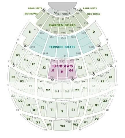 Detailed Hollywood Bowl Seating Chart