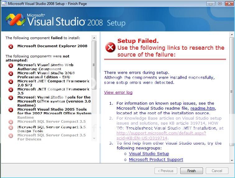 Visual Studio 08 Problems With Vs08 Pro Edition 90 Day Trial Stack Overflow