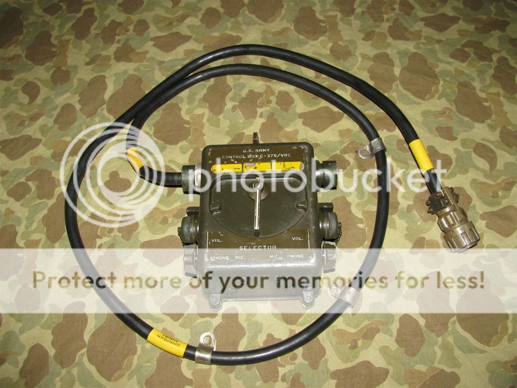 Control Box C 375/VRC + Kabel, US Army Funkgerät RT 66