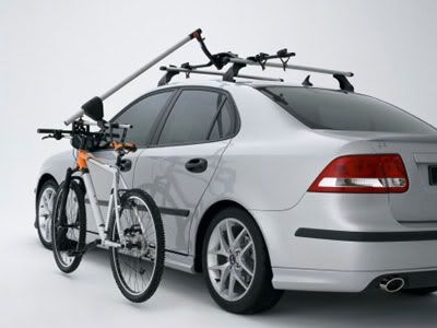 Saab Bike Holder Lockable Saabcentral Forums Also It Requires Adapters To Mount The Square Bars Of Thule Roof Rack This Is Saab Picture I Am Talking About Not My Car